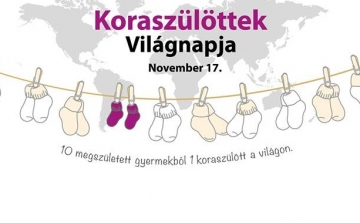 November 17. a Koraszülöttek Világnapja - öltözzünk Fehérváron is lilába!