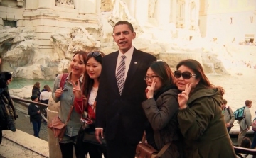 Obamát Rómába várják, vicces videó jelent meg róla